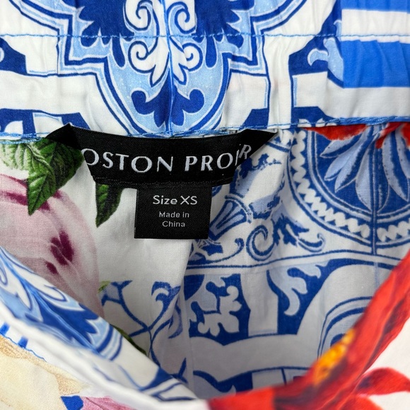 Boston Proper Floral Flowy Tiered Midi Skirt Size XS - Picture 6 of 9